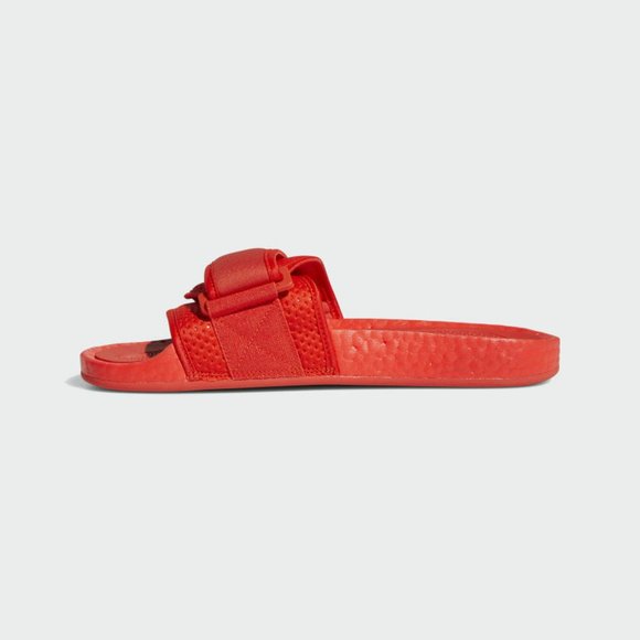 Adidas Men's Red PHARRELL WILLIAMS CHANCLETAS HU Boost 8 us SLIDES FY6140 - Picture 5 of 6